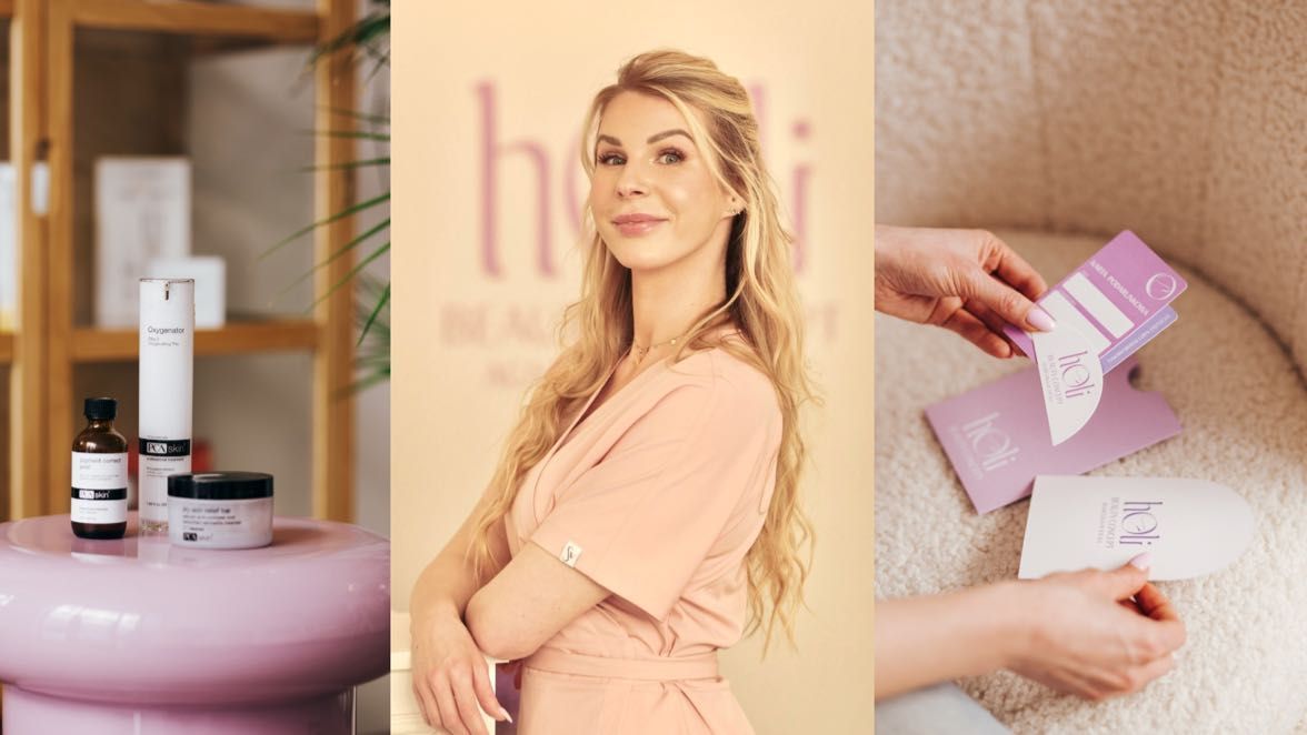 Agnieszka Holicka, kosmetolog Holi Beauty Concept, oraz detale gabinetu